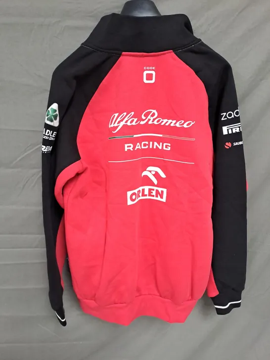 ALFA ROMEO MENS ORIGINAL TEAMWEAR RACING SWEATSHIRT SIZE L