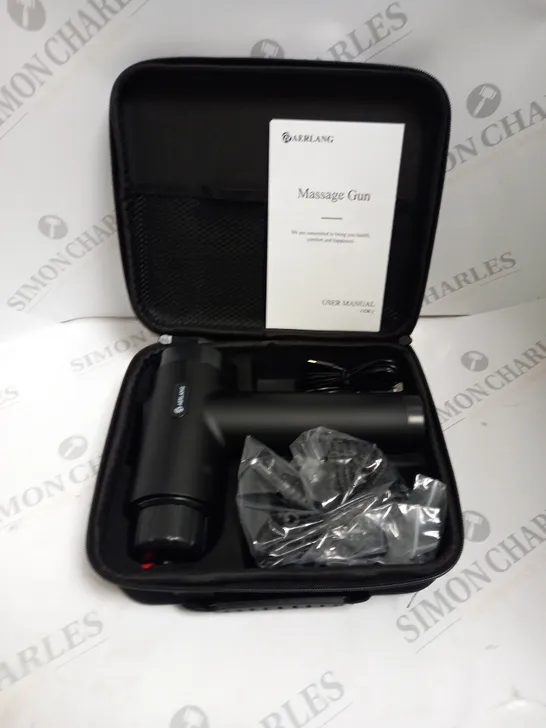 BOXED AERLANG MASSAGER GUN WITH CARRY CASE