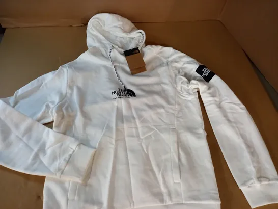 NORTH FACE WHITE HOODIE - M