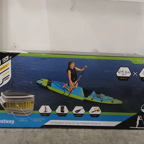 BOXED HYDRO-FORCE AQUA EXCURSION TECH SET 12'6" INFLATABLE STAND-UP PADDLE BOARD (1 BOX)