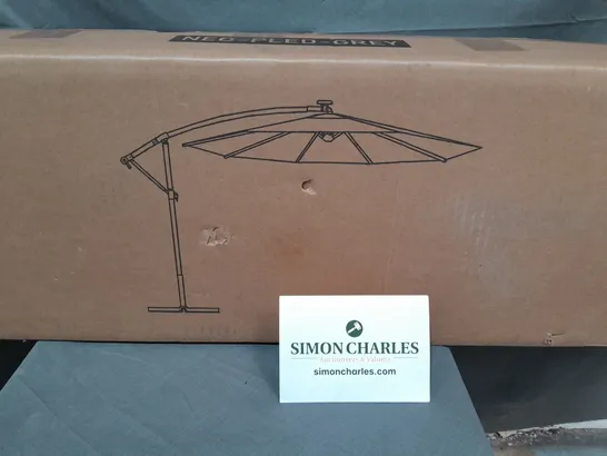 BOXED NEO 3M GREY LED PARASOL