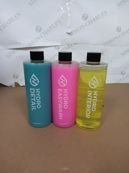 HYDRO SET OF 3 - DETAILING - EASY WASH - INTERIOR / COLLECTION ONLY 