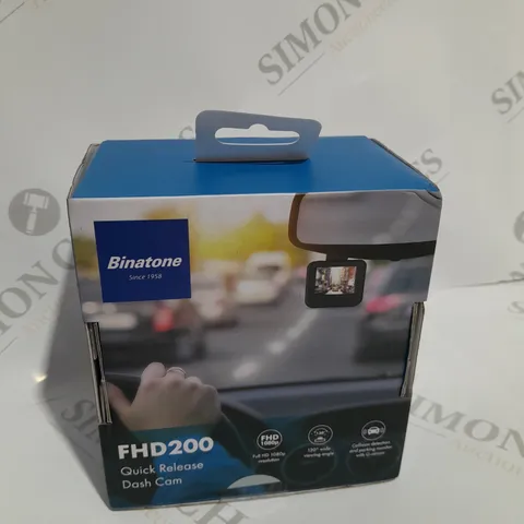 BOXED AND SEALED BINATONE FHD200 FULL HD QUICK RELEASE DASH CAM