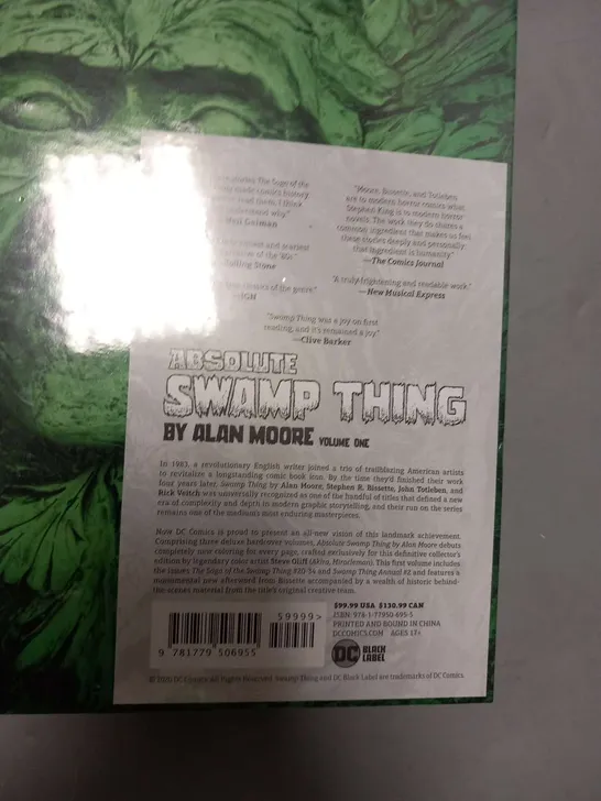 SEALED ABSOLUTE SWAMP THING BY ALAN MOOORE OLUME ONE DC BLACK LABEL