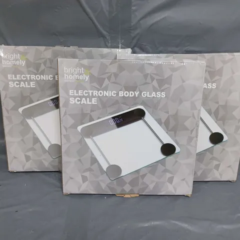 3 BOXED BRIGHT & HOMELY ELECTRONIC BODY GLASS SCALE 