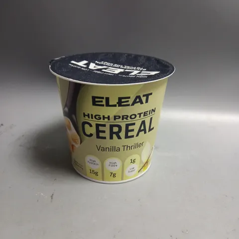 LOT OF 8 ELEAT HIGH PROTEIN CEREAL POTS 50G VANILLA FLAVOUR