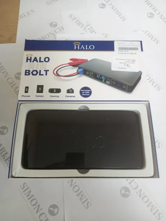 HALO BOLT AIR 58830 PORTABLE CHARGER 4571677Simon Charles Auctioneers