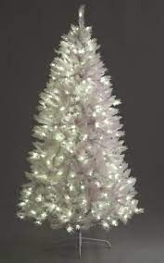 BOXED 7FT WHITE REGAL PRE-LIT CHRISTMAS TREE RRP £189.99