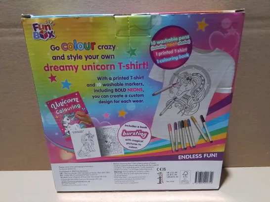 LOT OF 6 BRAND NEW COLOUR YOUR OWN UNICORN T-SHIRT CRAFT SETS