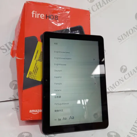 AMAZON FIRE HD 8 TABLET