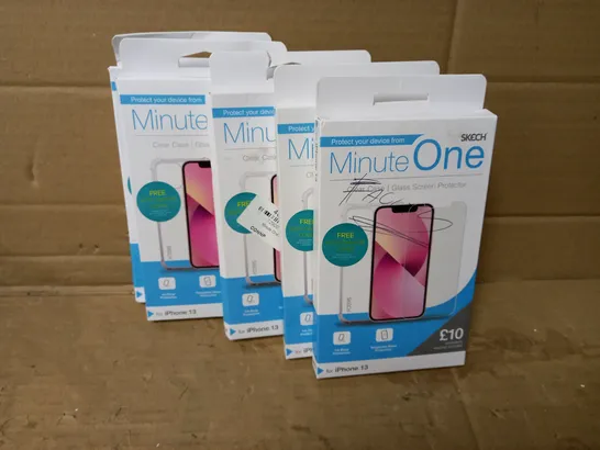 LOT OF 5 MINUTE ONE CLEAR CASES FOR IPHONE 13