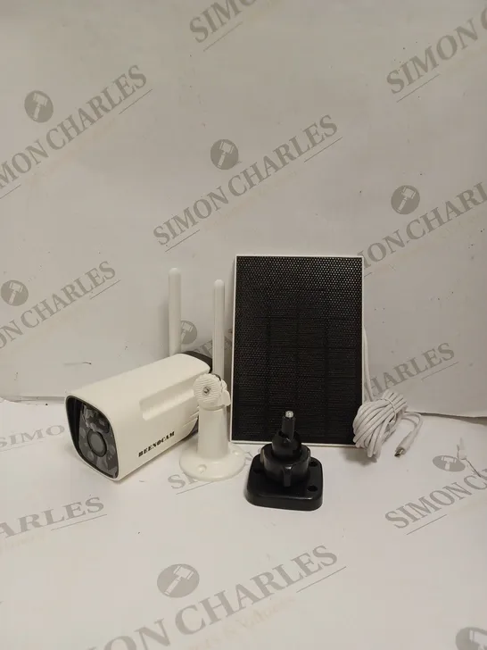 BOXED SOLAR ENERGY LOW POWER BATTERY CAMERA.