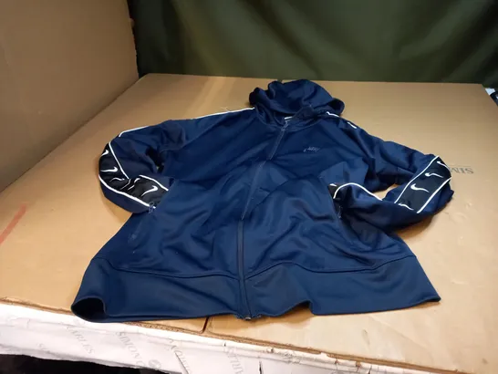 NIKE NAVY BLUE HOODED TRACKSUIT JACKET - L 