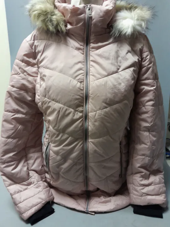 CENTIGRADE PADDED ZIP THROUGH JACKET IN PINK SIZE M