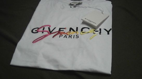 GIVENCHY PARIS WHITE T-SHIRT LARGE