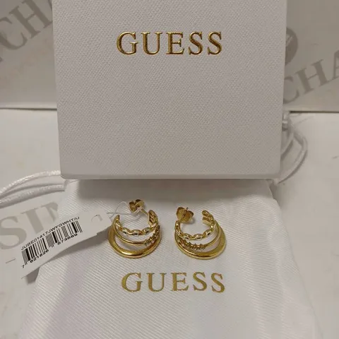 GUESS POP LINKS HOOPS LADIES EARRINGS