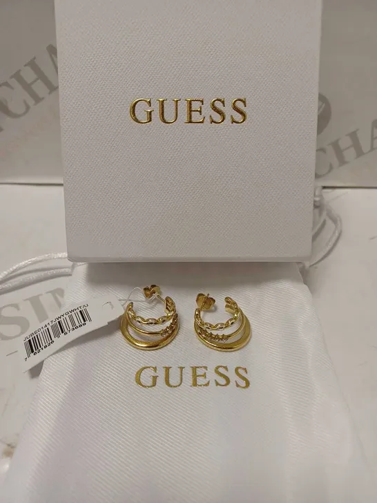 GUESS POP LINKS HOOPS LADIES EARRINGS RRP £59