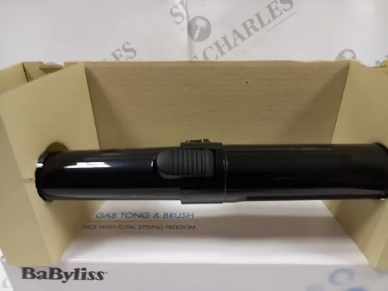 BOXED BABYLISS CORDLESS GAS TONG AND BRUSH