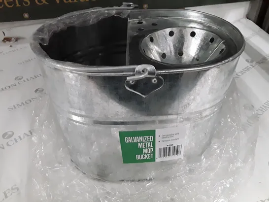 GALVANIZED METAL MOP BUCKET