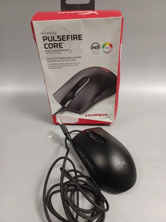 BOXED HYPER X PULSEFIRE CORE RGB GAMING MOUSE 