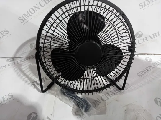 USB MINI RECHARGEABLE FAN IN BLACK