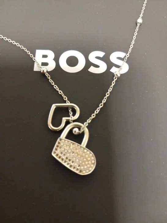 BOXED HUGO BOSS SOULMATE HEART NECKLACE