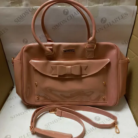 BILLIE FAIERS PATENT PINK CHANGING BAG