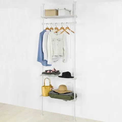 BOXED WHITE HENNY CLOTHING RACK