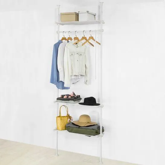 BOXED WHITE HENNY CLOTHING RACK