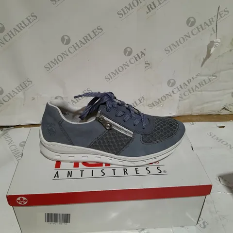 BOXED MEMOSOFT SNEAKERS BY RIEKER BLUE SIZE 7