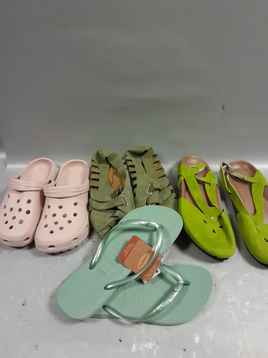 APPROXIMATELY 20 ASSORTED PAIRS OF FOOTWEAR IN VARIOUS STYLES & SIZES