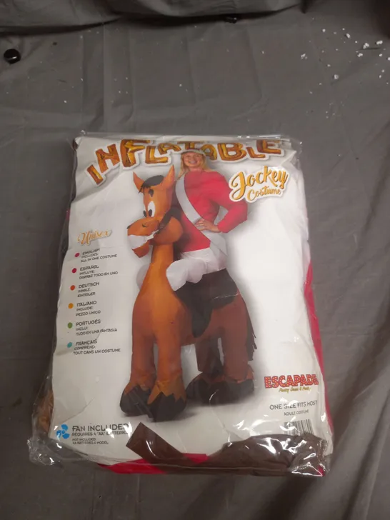 INFLATABLE JOCKEY COSTUME - ONE SIZE FITS MOST