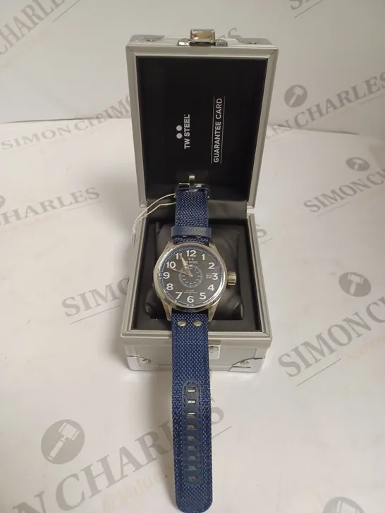 TW STEEL GENTS VOLANTE STAINLESS STEEL 45MM WATCH - BLUE