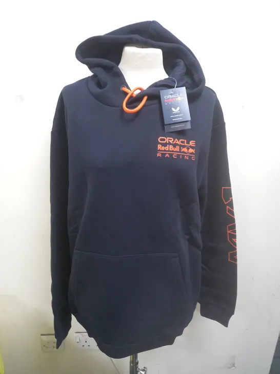 CASTOE ORACLE RED BULL DRIVER HOODIE IN NAVY - 2XL