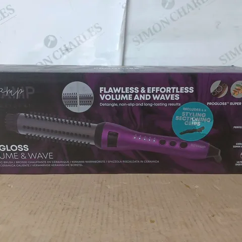 BOXED REVAMP PROGLOSS VOLUME & WAVE HOT CERAMIC BRUSH