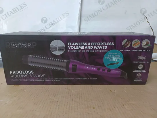 BOXED REVAMP PROGLOSS VOLUME & WAVE HOT CERAMIC BRUSH