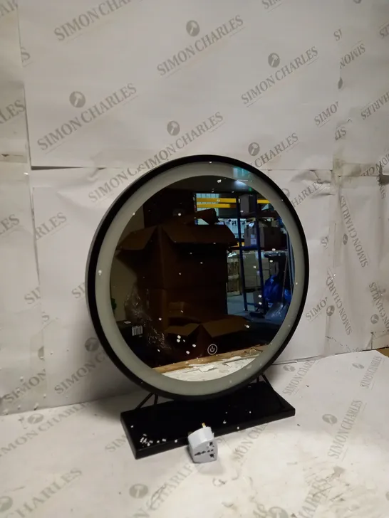 ROUND LIGHT UP BEDROOM MIRROR 