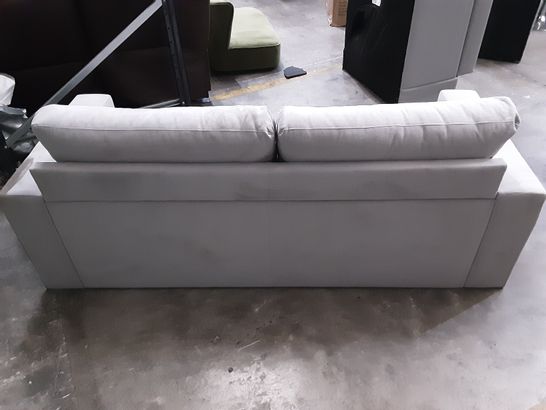 DESIGNER GREY FABRIC 2-SEATER SOFA 