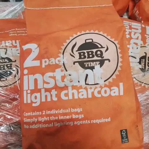 PALLET CONTAINING APPROXIMATELY 60 X 2 IN 1 INSTANT LIGHT BARBECUE CHARCOAL BAGS