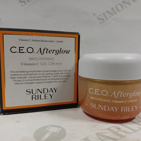 SUNDAY RILEY C.E.O. AFTERGLOW BRIGHTENING VITAMIN C CREAM FACE MOISTURIZER 50G