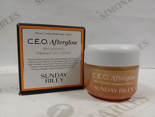 SUNDAY RILEY C.E.O. AFTERGLOW BRIGHTENING VITAMIN C CREAM FACE MOISTURIZER 50G