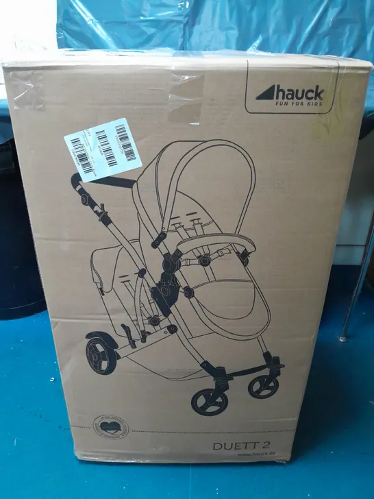 BOXED HAUCK DUETT II DOUBLE BUGGY - COLLECTION ONLY  RRP £349