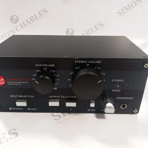 SM PRO AUDIO M PATCH 2 PSSIVE VOLUME CONTROL MONITOR SWITCH 