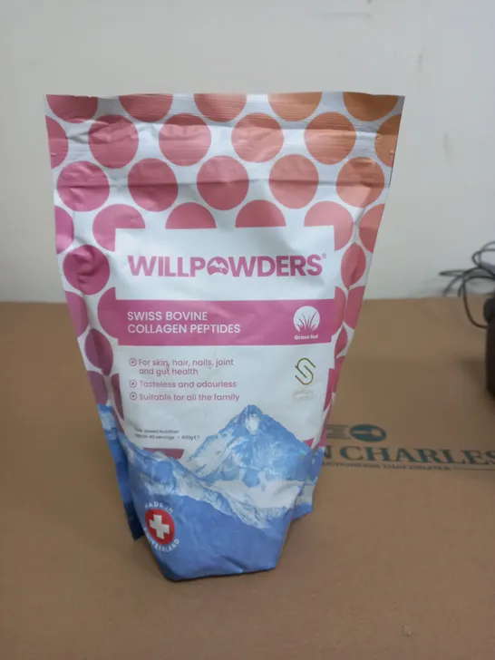 WILLPOWDERS SWISS BOVINE COLLAGEN PEPTIDES POWDER 400G