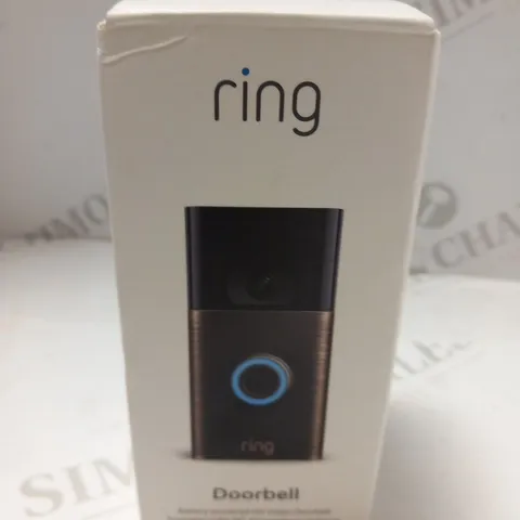 BOXED RING DOORBELL BATTERY POWER OPERATED HD VIDEO DOORBELL