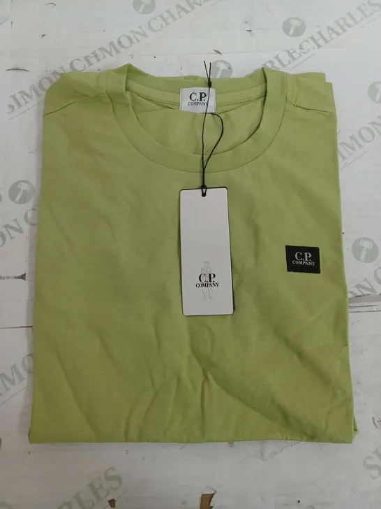 C.P COMPANY LIME GREEN T-SHIRT - XL