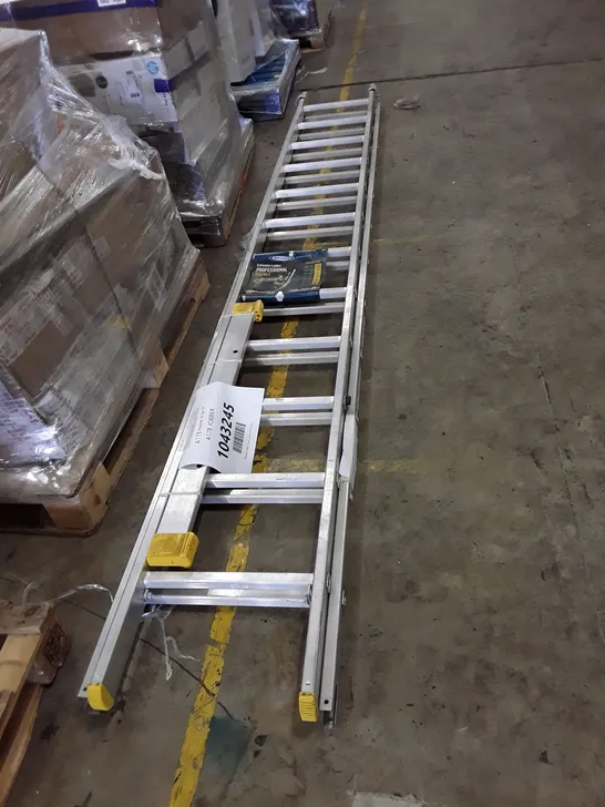 WERNER ALUMINIUM DOUBLE SECTION EXTENSION LADDER