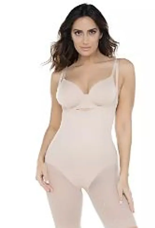 MIRACLESUIT SEXY SHEER SINGLETTE WARM BEIGE LRGE