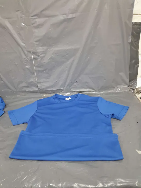 LOT OF FIVE BLUE SPORTS T-SHIRTS SIZE 7/8