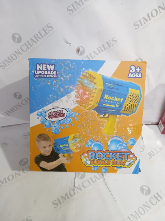 BOXED ROCKET BUBBLE GUN